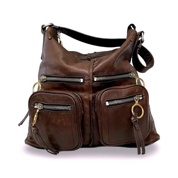 Chloé Chamois Tobacco Brown Leather Betty Hobo Shoulder Bag - Picture 5 of 11